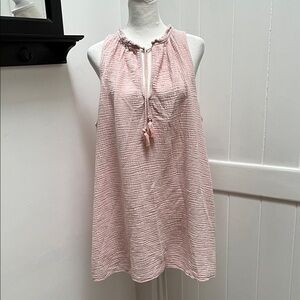 NWOT Kona Sol Light Pink Gauzy Textured Sleeveless Swim Coverup